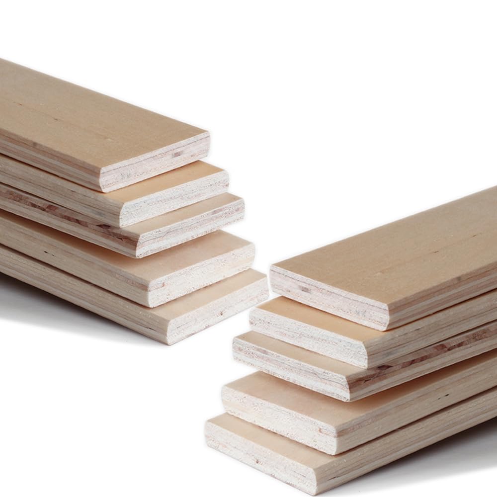 Replacement Support Plywood Slats for Soft Bed Frame Holders Kits Bundles Support for Soft Bed Size Arc-Shaped Slats (5 Slats Pack) (39" LX2.08 WX0.33 H)