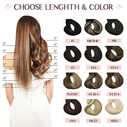 MAXITA Human Hair Extensions Clip in,150g 9pcs Medium Extra Ash Blonde 20 Inch,Hair Extensions Clip in Real Human Hair Remy Hair Extensions Clip in Straight Hair Extensions for Woman