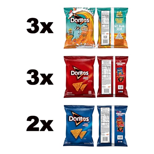 Doritos Flavored Tortilla Chips, Nacho Cheese, 1 Ounce (Pack of 40)