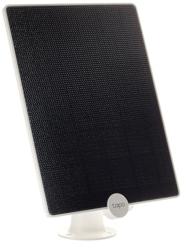 TP-Link Tapo Solar Panel A200, (Compatible with Tapo MagCam C425, Tapo C420, and Tapo C400), Long-Lasting Charging Power with High-Efficiency Solar Cells, IP65 Weatherproof, 360° Adjustable Angle