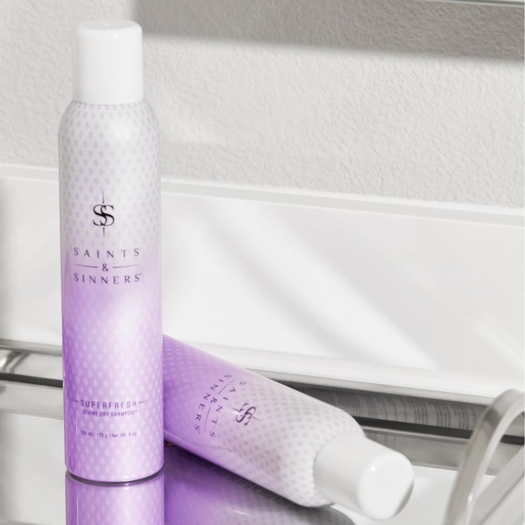 Saints & Sinners Award-Winning Superfresh Divine Dry Shampoo and Cleansing Hair Refresher for All Hair Types