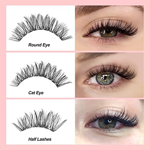 DIY Lash Extension Kit Individual Eyelash Extension Kit 200Pcs Cluster Lashes Kit Eyelash Extension Clusters with Bond,Seal and Lash Extension Remover Lash Tweezers at Home by TNFVLONEINS (Kit,40D)