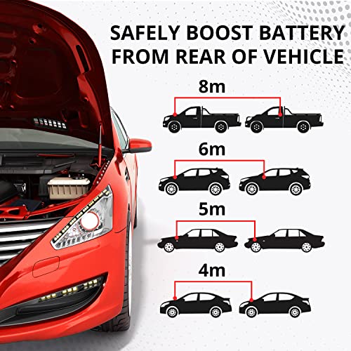 K KRIËGER Jumper Cables for Car Battery, Heavy Duty Automotive Booster Cables for Jump Starting Dead or Weak Batteries with Carrying Bag Included (16-Feet (4-Gauge)