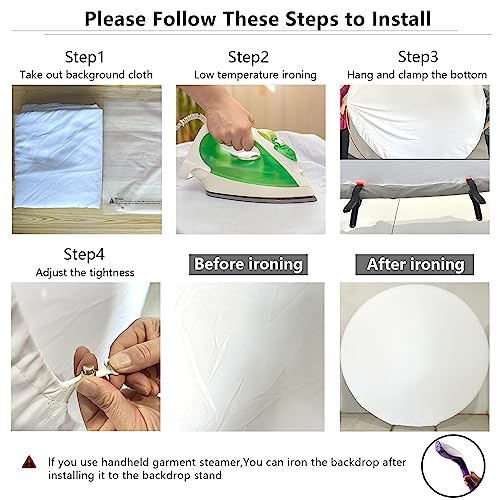 YongFoto 3ft Mysterious Universe Galaxy Round Backdrop Cover Outer Space Starry Sky Abstract Nebula Circle Photography Background Boy Girl Birthday Party Newborn Baby Shower Kids Portrait Photo Prop