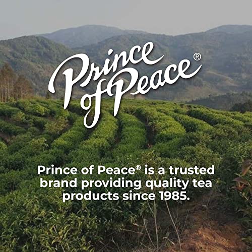 Prince of Peace Organic Green Tea, 20 Tea Bags – 100% Organic Green Tea – Unsweetened Green Tea – Lower Caffeine Alternative to Coffee – Herbal Health Benefits