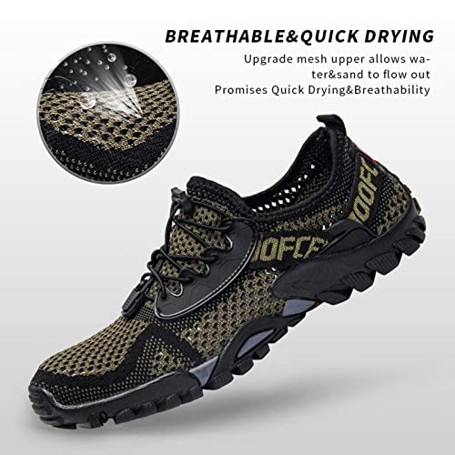 SOBASO Women Water Hiking Shoes Slip On Beach Swim Barefoot Shoes for River Sports Surf Boating Sailing