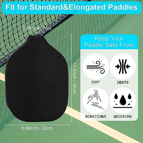 Pickleball Paddle Cover, Pickleball Paddle Covers Only Neoprene Sleeve, Pickleball Racket Sleeve - Compatible with Most USAPA Standard and Extended Pickleball Racquets