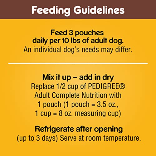 Pedigree Choice Cuts In Gravy Adult Soft Wet Dog Food, Filet Mignon Flavor, 3.5 oz Pouches