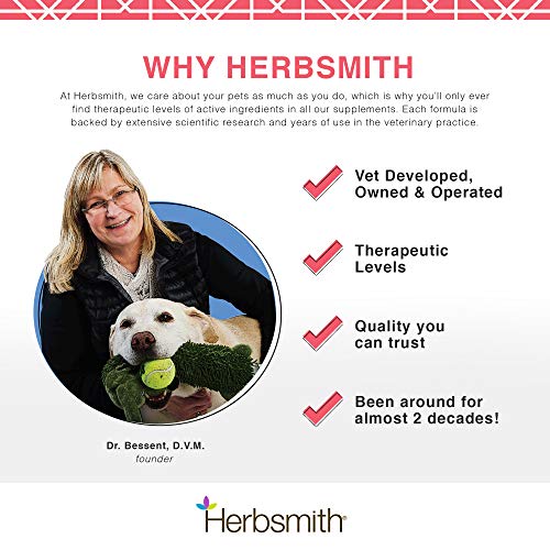 Herbsmith Taurine Boost - Cardiac and Heart Support for Dogs and Cats - Taurine Supplement for Dog and Cat Heart Health – with CoQ10, Taurine and L-Carnitine for Dogs - 75g