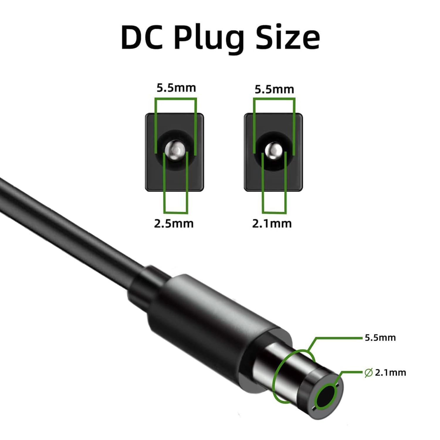 Kado Power Adapter 12V-3A AC Power Cord Genuine Parts Made for Sceptre Monitor C248B-FWT168 C248W-1920RN E205W-16003R E225W-19203R E248W-19203R E248B-FPT168 E275B-FPT165 E275W-FPT E275W-19203R Series