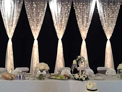 Geanmoki 306 LED Window Curtain String Light Wedding Party Home Garden Bedroom Outdoor Indoor Wall Decorations