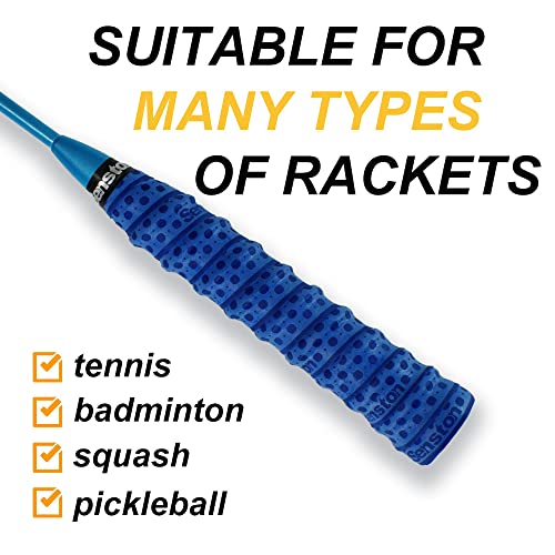 Senston Tennis Overgrip Anti-Slip Badminton/Pickleball Racquet Racket Grip Tape 3 Pack, Black