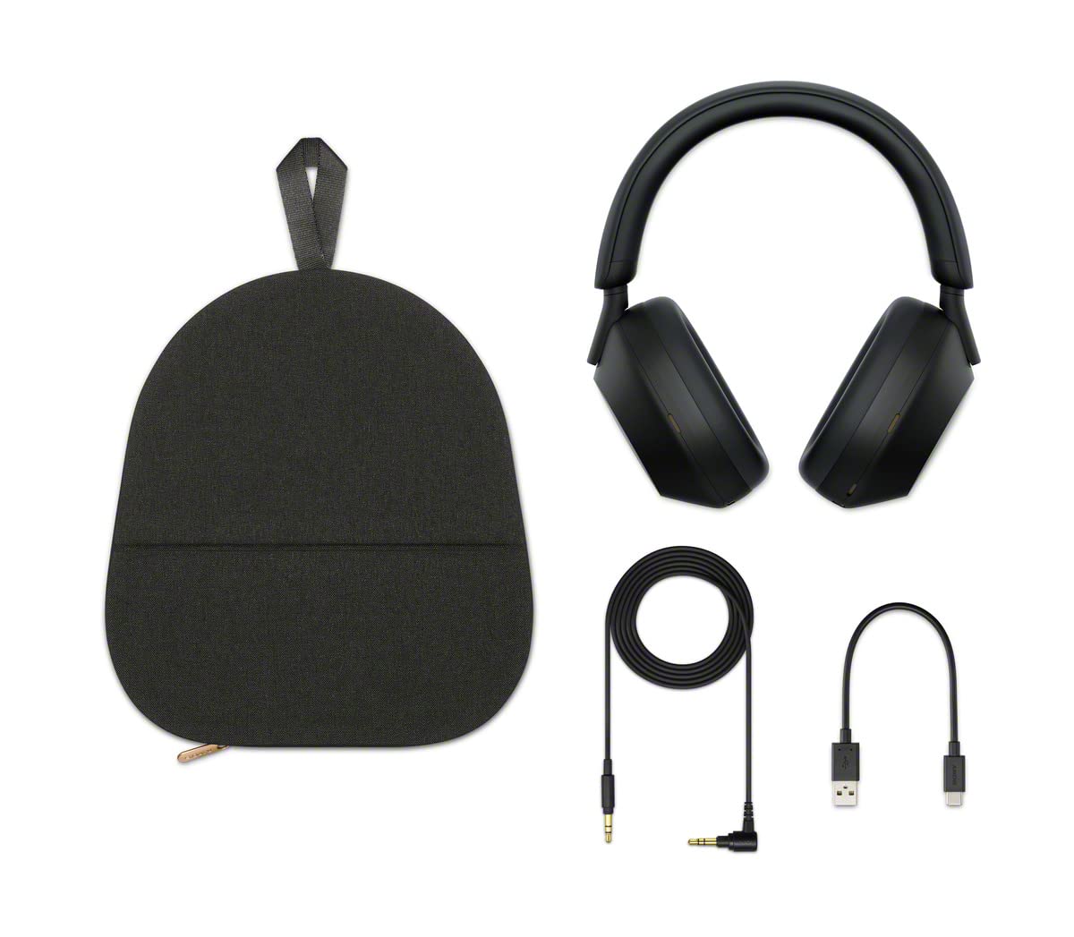 Sony WH-1000XM5 The Best Wireless Noise Canceling Headphones, Made Of Soft Fit Synthetic Leather, Integrated Processor V1, With 4 Beamforming Microphones, Up To 30-Hour Battery Life, Black