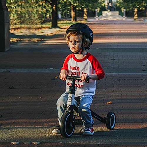 XJD Toddler Helmet Kids Bike Helmet Baby Multi-Sport Adjustable Skateboard Helmet for Kids Boys Girls Infant Helmet Lightweight for Age 1 and Older (Black, X-Small: 18.11"-20.08" / 46-51 cm)