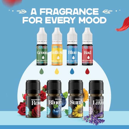 Soap Making Kit - Soap Making Supplies melt and Pour - DIY Set for Adults and Kids, Includes soap Base, Silicone molds, fragrances, Rose and Lavender Petals, by Prime Creations