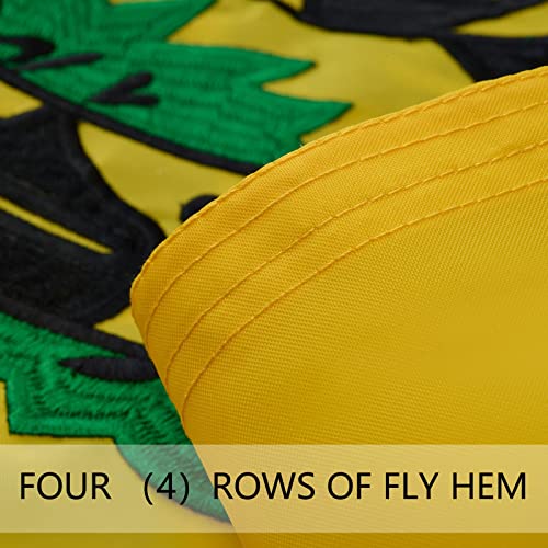 ROTERDON Dont Tread on Me Flag 3x5 Ft, Made in USA, Embroidered Double Sided Gadsden Flag, Outdoor Heavy Duty Nylon with Brass Grommets