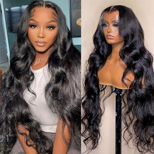 PYY Deep Wave Lace Front Wigs Human Hair 200 Density 13x4 HD Lace Frontal Wigs for Women Glueless Wigs Pre Plucked with Baby Hair (22 Inch, 200 Density Deep Wave Wigs)