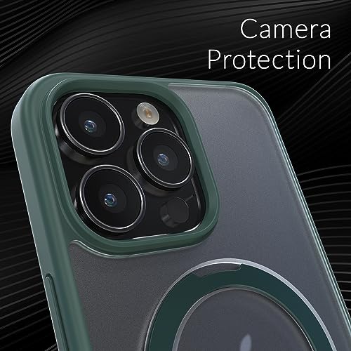 Crave Stand Case for iPhone 15 Pro Max Case, Compatible with MagSafe Shockproof Protection Kickstand Case for Apple iPhone 15 Pro Max (6.7") - Black