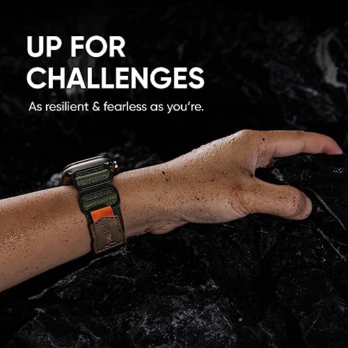 Suitisbest Sport Band Compatible with Apple Watch Ultra Band 49mm 45mm 44mm 42mm for Men, Rugged Nylon Sport Strap Wristband for iWatch Ultra Series 8 7 6 5 4 3