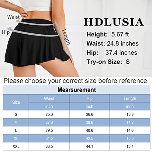 Flowy Shorts for Women Tennis Athletic Shorts for Workout Running Gym Skater Golf Short High Waisted Pleated Mini Shorts