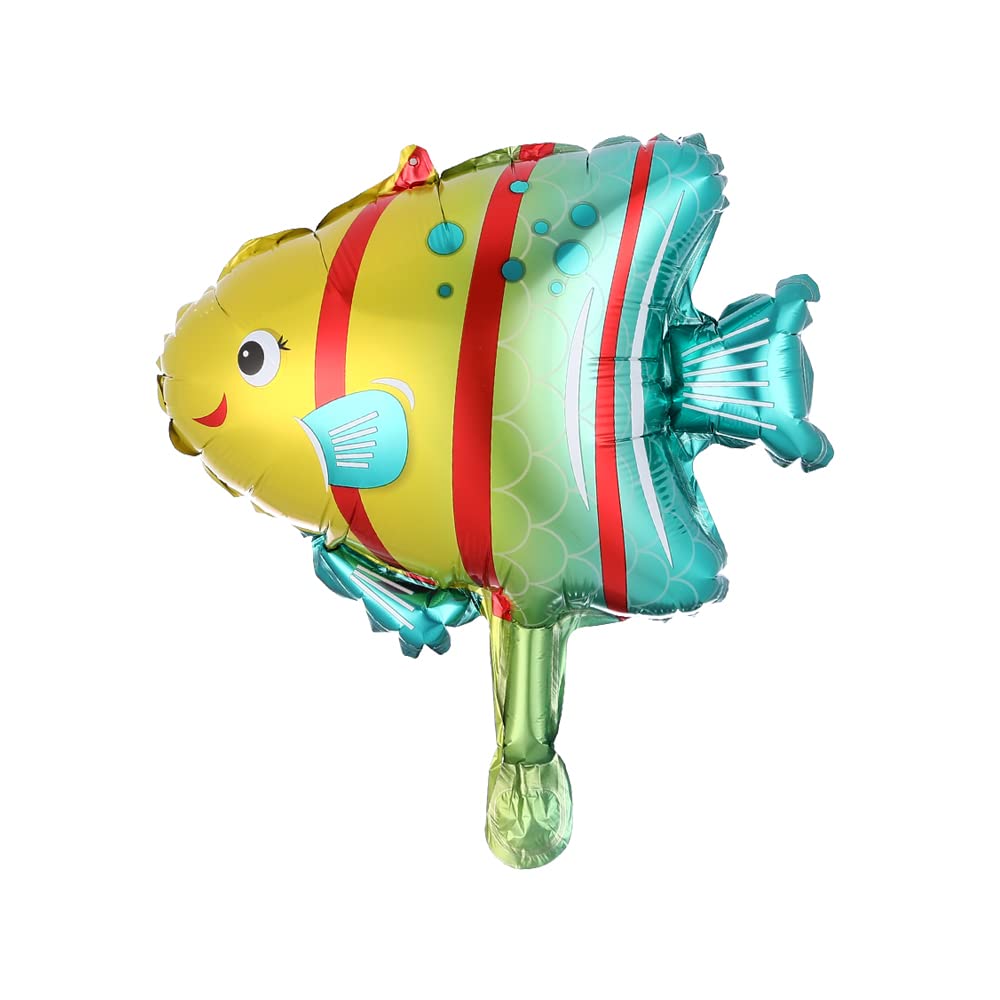 PageebO Ocean Animals Balloon Arch Kit-120pcs Midnight Blue Light Blue Metallic Blue with Different Ocean Animals Balloons for Birthday Party
