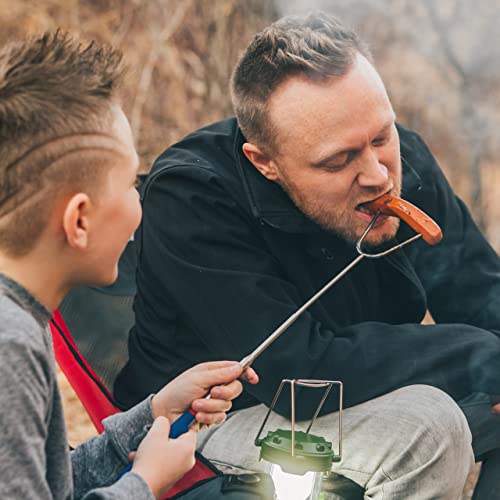 MalloMe Smores Sticks for Fire Pit Extra Long - Marshmallow Roasting Sticks Smores Kit -Smore Skewers Hot Dog Fork Campfire Cooking Equipment, Camping Essentials, Outdoor Campfire Accessories 45"4Pack