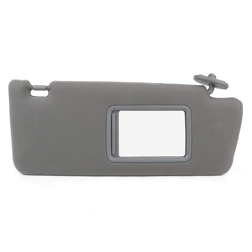 SCITOO Right Passenger Side Gray Sun Visor Assembly fit for 2005-2014 for Toyota Tacoma Windshield Visor Without Sunroof