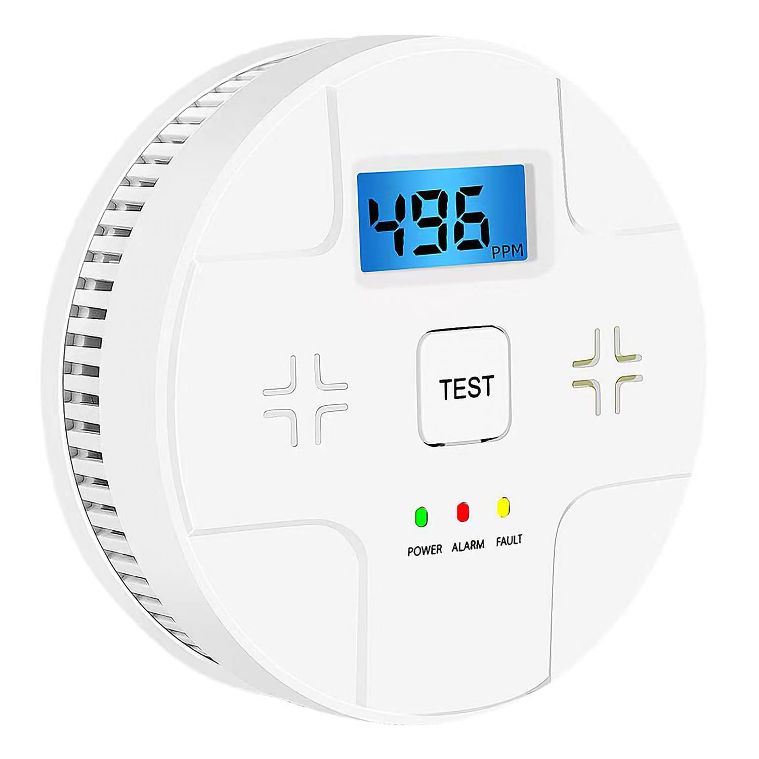 Combination Smoke Carbon Monoxide Alarm Detector Powered by Battery,Dual Alarm Sensor of Smoke and CO,Easy to Install