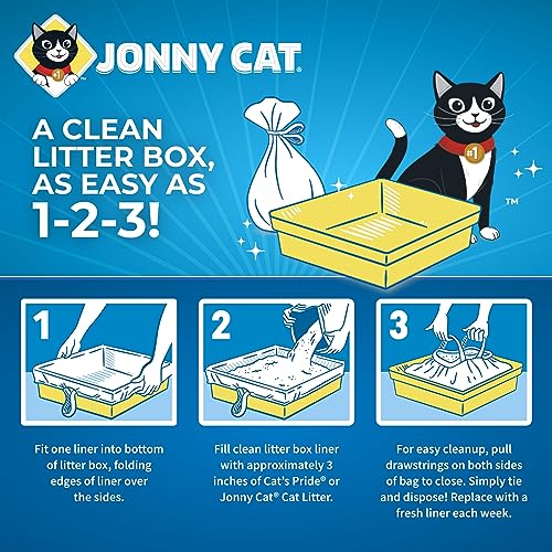 Jonny Cat Heavy Duty Litter Box Liners, Jumbo, 5ct