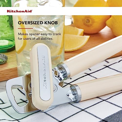 KitchenAid Classic Multifunction Can Opener / Bottle Opener, 8.34-Inch, White