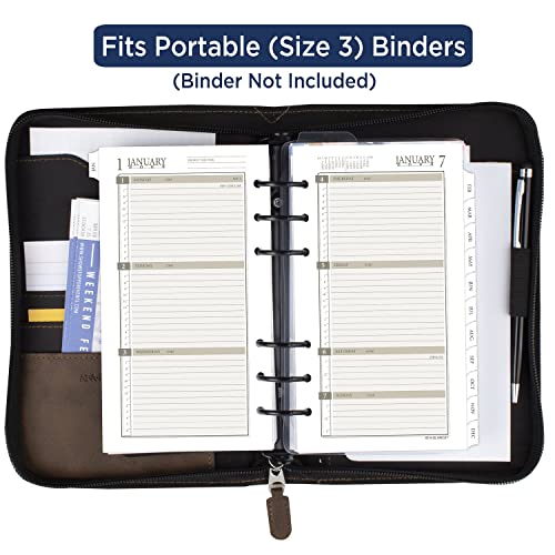 AT-A-GLANCE 2024 Weekly & Monthly Planner Refill, 3-3/4" x 6-3/4", Portable Size, Loose-Leaf (471-285Y-24)