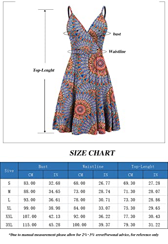 WEACZZ Summer Dresses for Women 2024 V Neck Floral Sundresses for Women Casual Beach Boho Vacation Mini Dress with Pockets,Yellow Roses White,XL