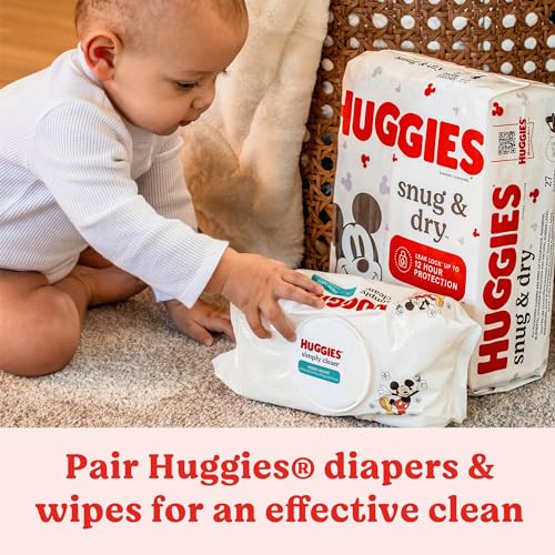 Huggies Size 2 Diapers, Snug & Dry Baby Diapers, Size 2 (12-18 lbs), 100 Count