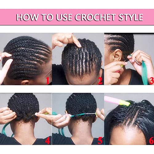 Pre-Stretched Braiding Hair 22 Inch 6 pcs Hot Water Setting Synthetic Hair Crochet Braiding Hair Extension (613# and 27# and 30#)