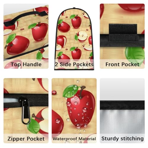 Kitchen Aid Mixer Cover Red Apples Stand Mixer Cover Compatible With 5-8 Quart Tilt Head Coffee Maker Dust Covers Durable Foldable Washable Kitchen Aid Mixer Accessories