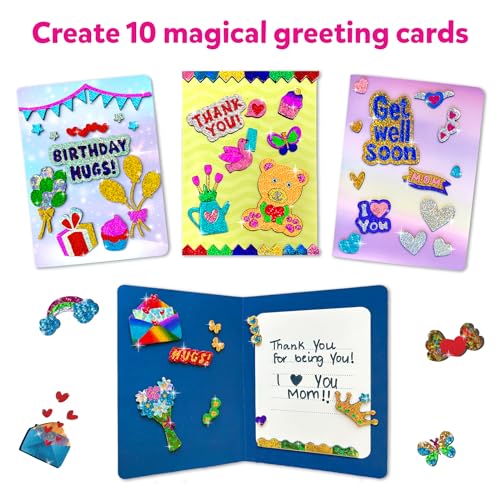 Skillmatics Art & Craft Activity - Foil Fun Card Making Set, No Mess Art for Kids, Craft Kits & Supplies, DIY Creative Activity, Gifts for Girls & Boys Ages 4, 5, 6, 7, 8, 9, Travel Toys