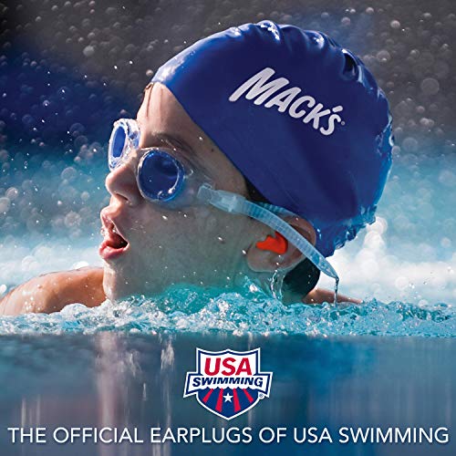 Mack's Soft Moldable Silicone Putty Ear Plugs - Kids Size, 6 Pair - Comfortable Small Earplugs for Swimming, Bathing, Travel, Loud Events and Flying | Made in USA