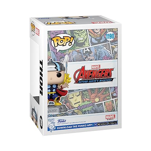 Funko Pop! & Pin: The Avengers: Earth's Mightiest Heroes - 60th Anniversary, Thor with Pin, Amazon Exclusive