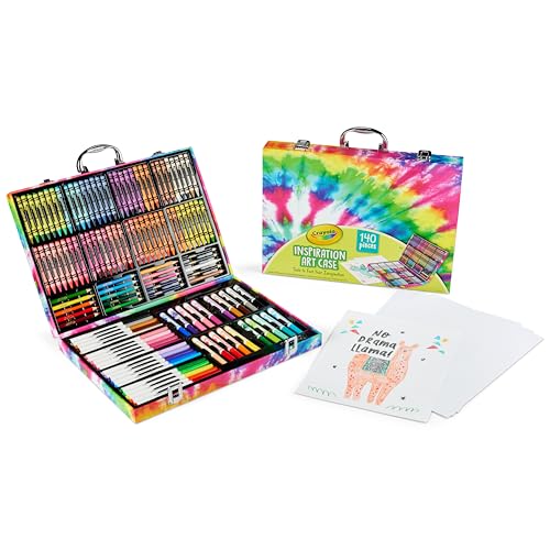 Crayola Inspiration Art Case Coloring Set - Space (140ct), Art Kit For Kids, Toys for Girls & Boys, Art Set, Holiday Gift for Kids [Amazon Exclusive]