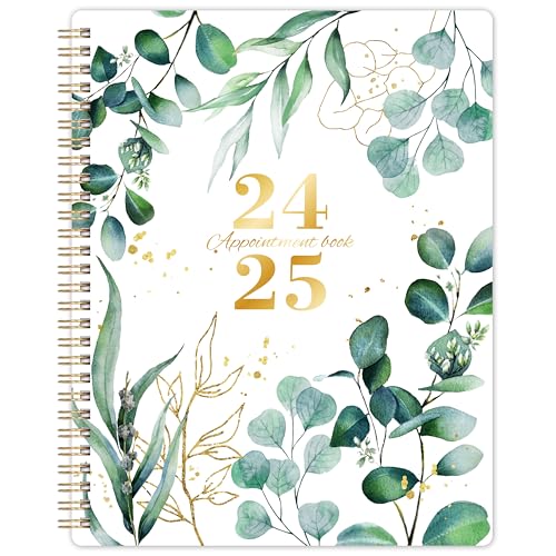 Appointment Book 2024-2025 - JUL 2024 - JUN 2025, Planner 2024-2025 Daily Hourly Planner, Weekly Appointment Book, 8" x 10", 30-Minute Interval, Flexible Cover, Ample Space with Note, To-Do List