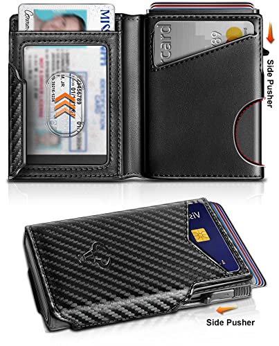 BULLIANT Men Airtag Wallet,Slim Front Pocket Wallet Money Clip for Men Gift 3.8"x2.7",Pop-up Access