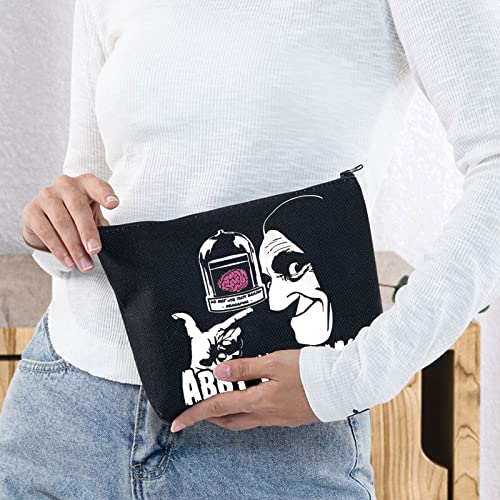 BWWKTOP Horror Movie Quote Cosmetic Makeup Bag Monster Inspired Gift Abby Normal Zipper Pouch Bag For Movie Fans(Abby Normal)