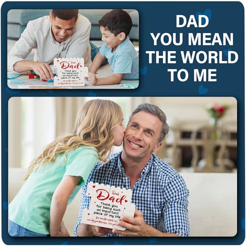 Fathers Day Dad Gifts from Daughter Son Birthday Gifts for Dad Father Best Dad Ever Gifts Thank You Gifts for Dad New Dad Daddy Father -Dad Decorative Signs & Plaques