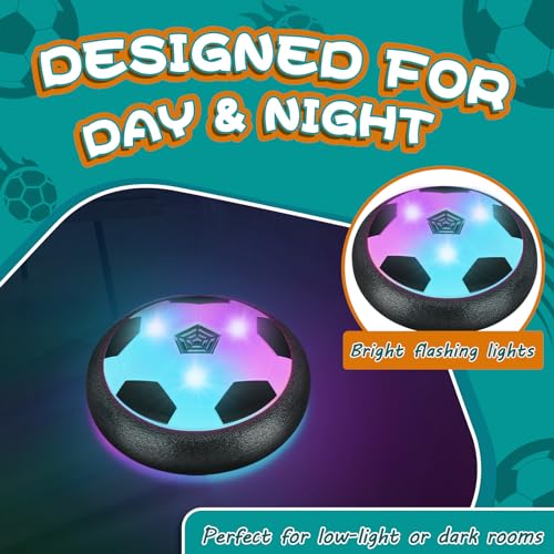 Set of 1 Light Up LED Soccer Ball Toys, Hover Toys for Boys Girls 4-7 8-12, Stocking Stuffers for Kids, for 3 4 5 6 7 8 9 10 11 12 Year Old Boys Girls