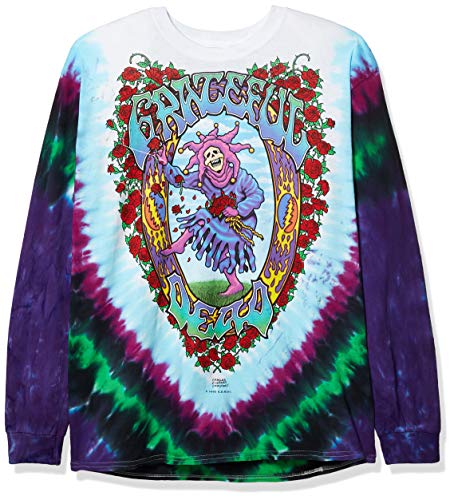 Liquid Blue Men's Seasons Of The Dead Long Sleeve T-Shirt, Tie Dye, Medium