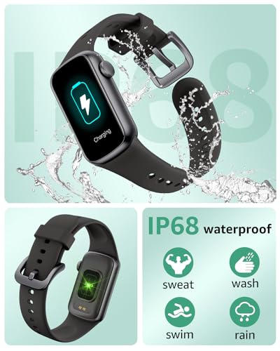 Fitness Tracker, Smart Watch with 1.47" TFT Touch Display, 137+ Sport Modes Activity Tracker with 24/7 Heart Rate Blood Oxygen and Sleep Monitor, IP70 Waterproof Tracker for Women Men Kids…