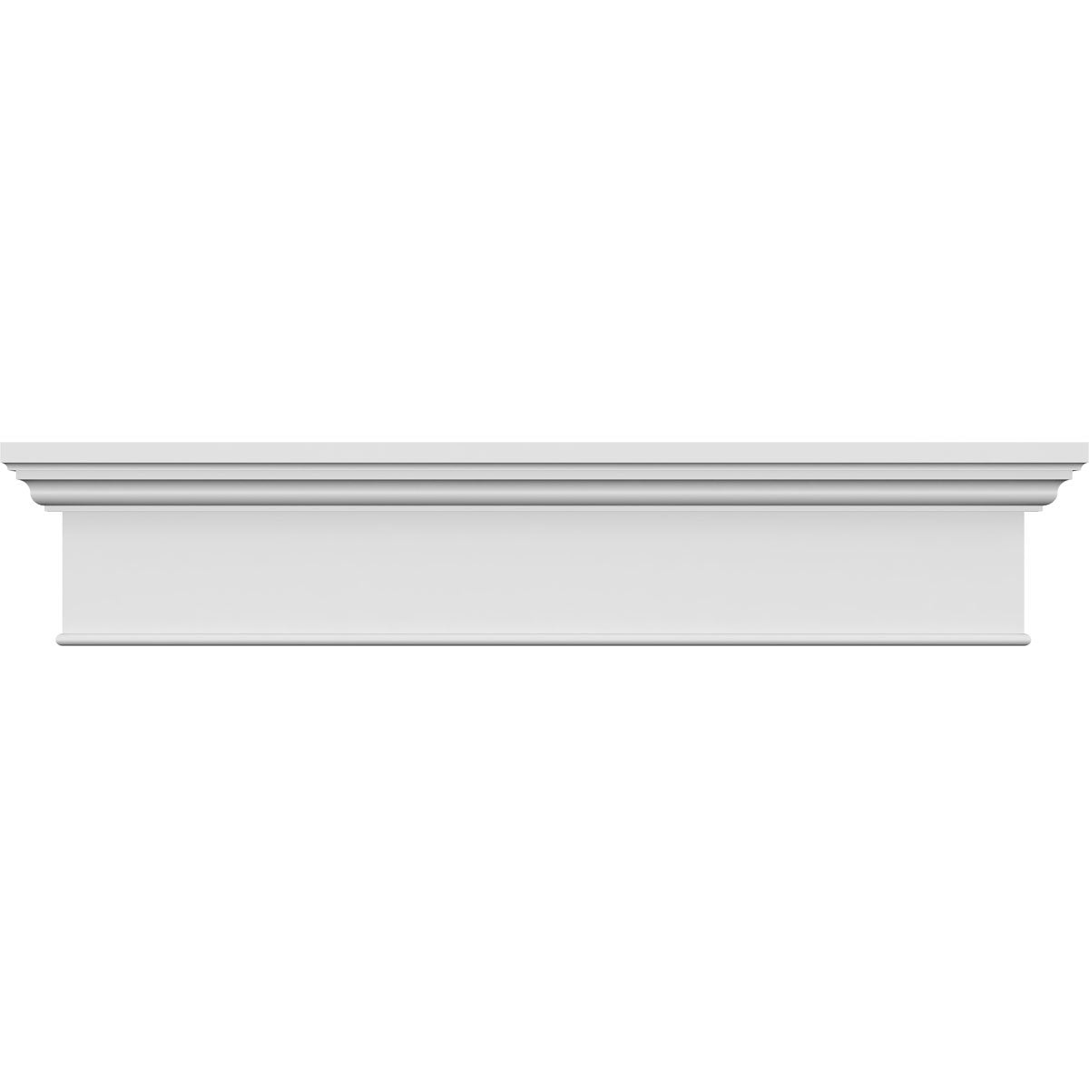 Ekena Millwork CRH07X42BT Crosshead, 42" Bottom Width x 46" Top Width, White