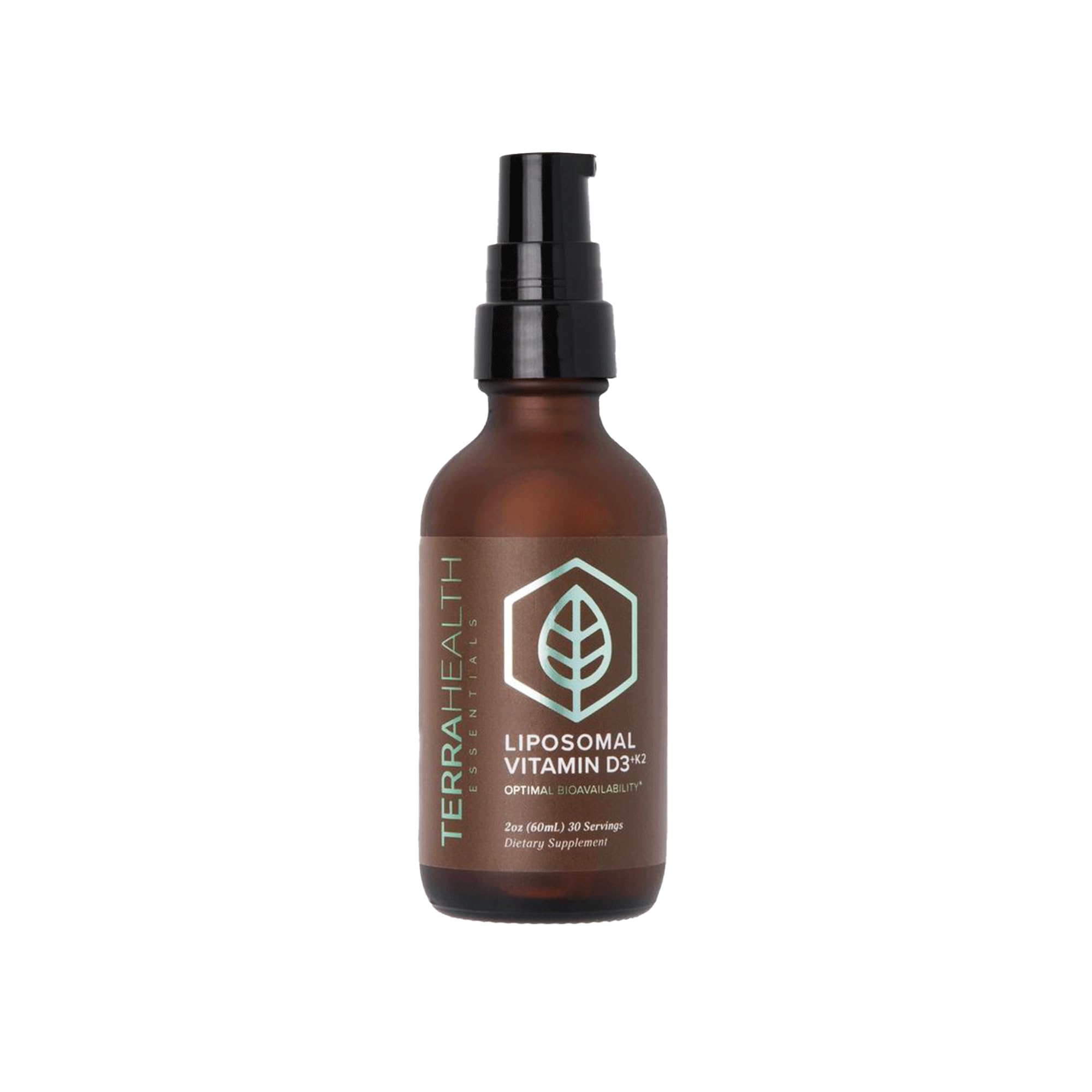 Terra Health Essentials - Liposomal Vitamin D3 + K2 | Bone Health & Calcium Absorption (1 Bottle, 30 Day Supply)
