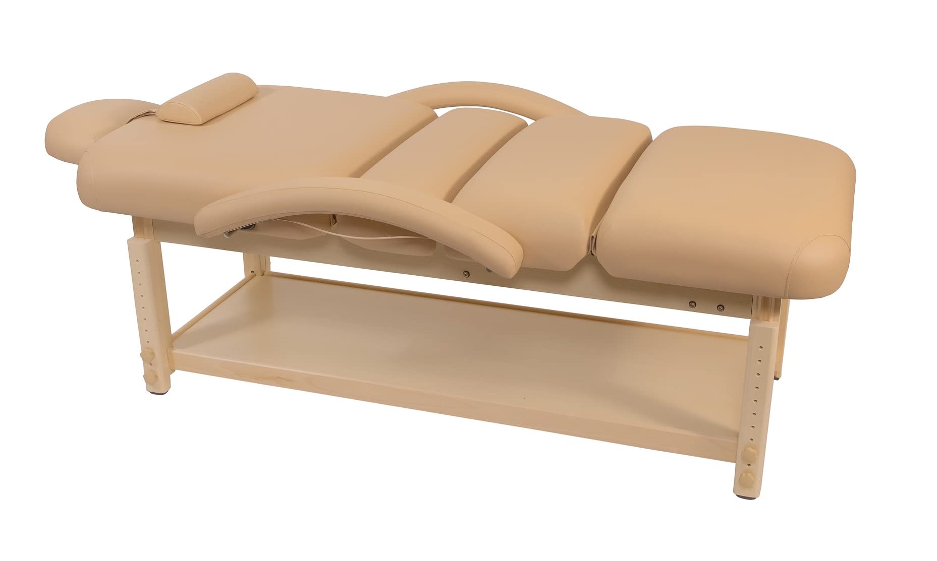 Spa Luxe - Deluxe Stationary Spa Table (Includes Headrest & Arm Rests)