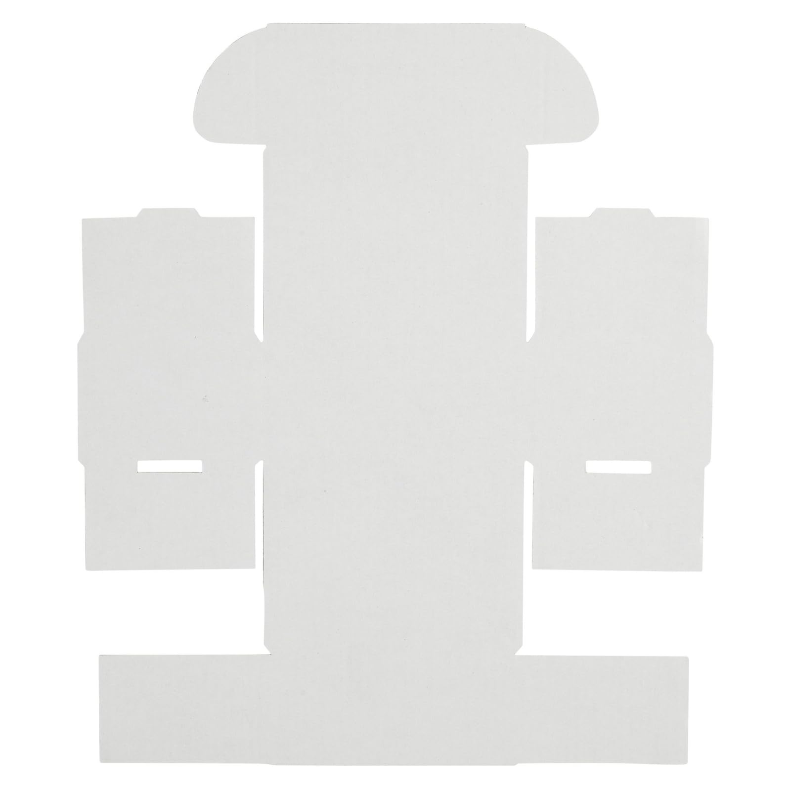 Stockroom Plus 50 Pack White 4x3x2 Corrugated Shipping Boxes - Foldable Small Business Card Boxes for Packing, Wrapping, Moving, Mailing, and Storage